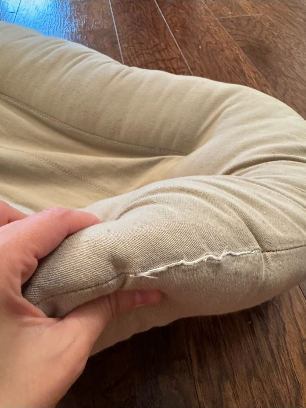 Snuggle me organic Infant Lounger and Crescent Nursing Pillow